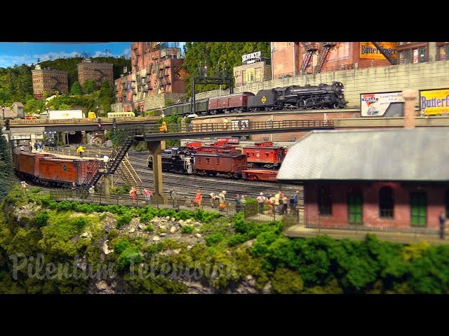 One of the finest and most famous model railroad layouts in the United States in HO scale