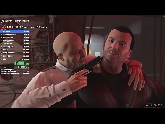 GTA 5 100% Speedrun in 9.46.40