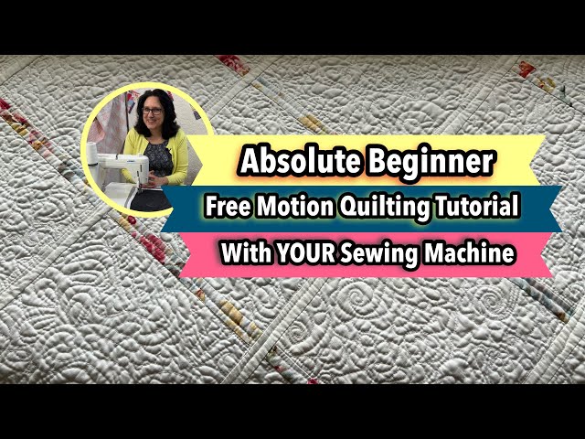 💛 BEGINNER Free Motion Quilting On A Regular Sewing Machine