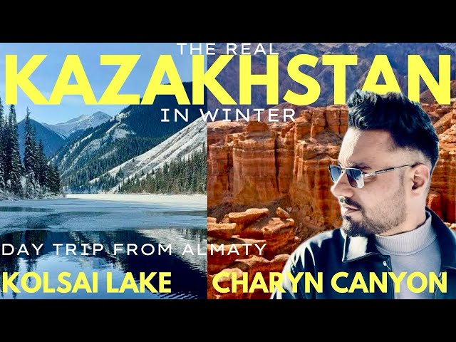 Kazakhstan's ULTIMATE Winter Day trip to Kolsai Lake & Charyn Canyon! | Kazakhstan Travel Guide