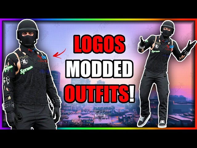 GTA5 I RACE LOGOS MODDED OUTFITS I COMPONENT TRANSFER OUTFIT GLITCH!