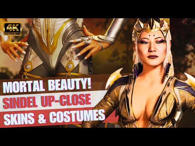 Sindel's Mortal Beauty! Skins Up Close in MK1 Characters Costumes 4k