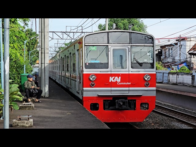 [4K] Stasiun Gang Sentiong: Kompilasi Kereta JR 203, JR 205, CC 206 | KRL Commuter Line (2/2)