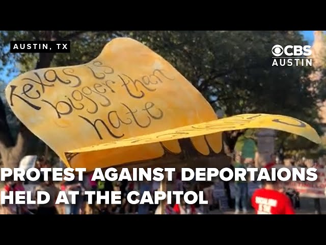 Protest held at the Capitol to show support for immigrants and fight against deportations