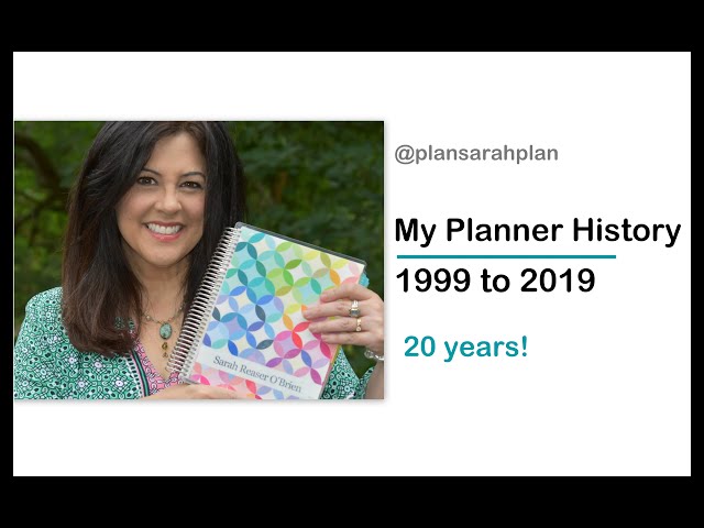 My PLANNER HISTORY! | 1999-2019