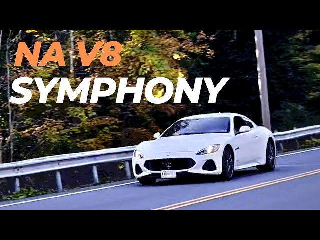 2018 Maserati GranTurismo Flyby Stock Exhaust Note Engine Sound - Naturally Aspirated Symphony!