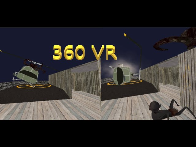 Granny 2- Escape Helicopter 360 degree CRASH