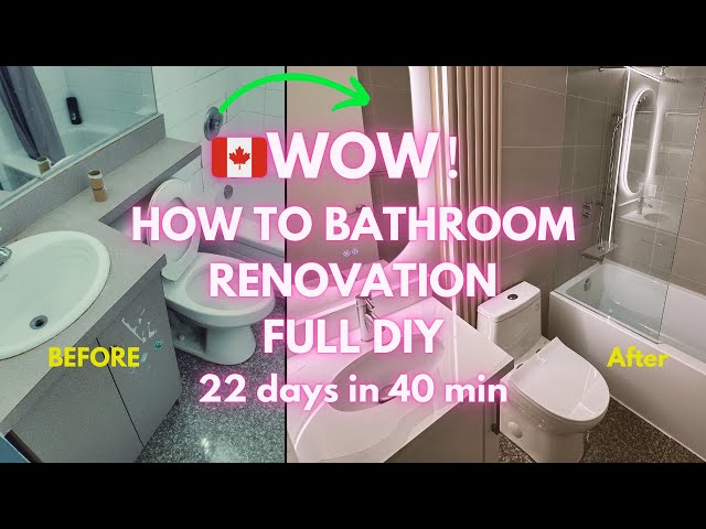 Toronto FULL Bathroom Renovation: 22 Days in 40 Mins! 💎 (Step-by-Step + Cost Breakdown)