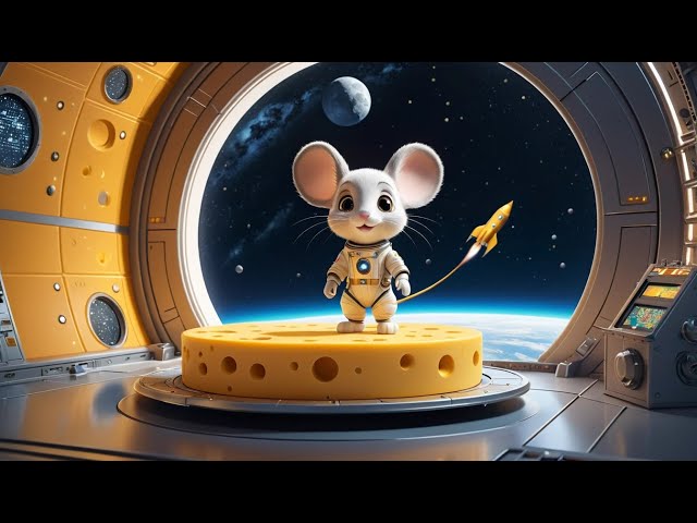 The Moon Mouse and His Cheese Rocket | Fun Nursery Rhyme for Kids | Sing-Along Song