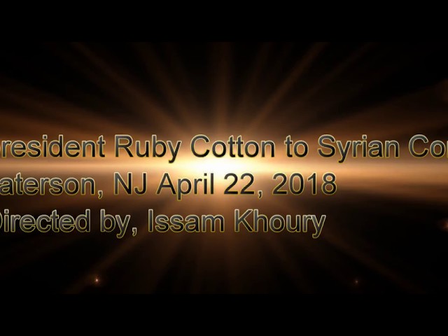 Message Council president Ruby Cotton to Syrian Community