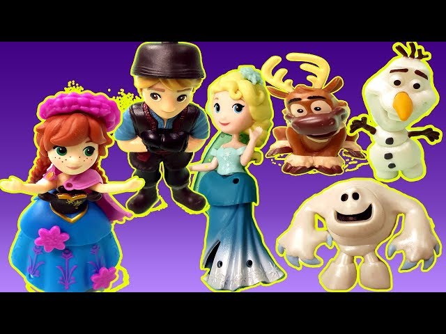 Gertit Plays with Disney Characters Playset Pretend play with Anna and Elsa and the Monster Snowman