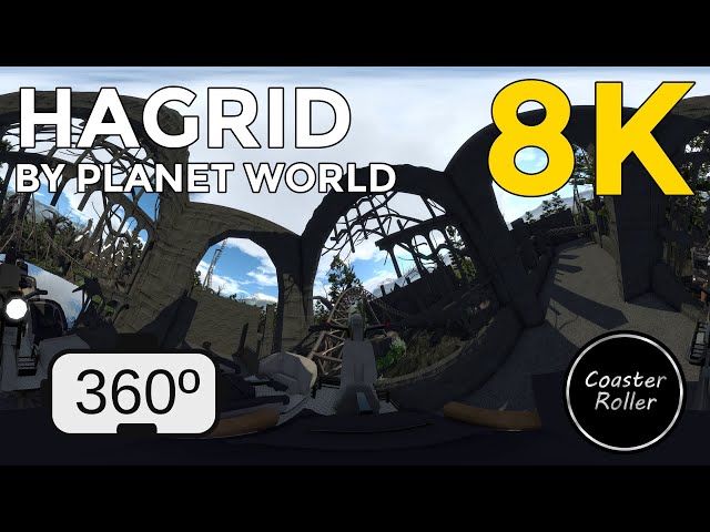 360 VR 8K Roller Coaster with Ambisonic HLS - Hagrid´s Motorbike Adventure by Planet World