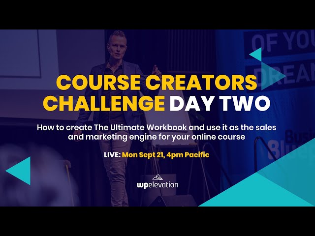 The Course Creators Challenge Day Two