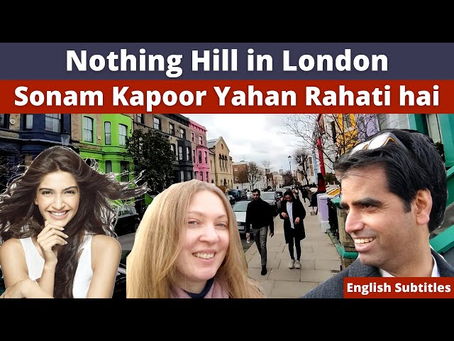 Take a Notting Hill London walk tour | Sonam Kapoor house in London | Hindi