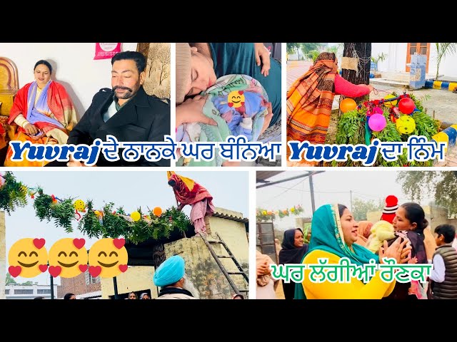 YUVRAJ DE NANKE GHAR BANNYAA YUVRAJ DA NIMM 🌳 | GHAR LAGGIYAN ROUNKA | ​⁠@MrMrsSanghera143