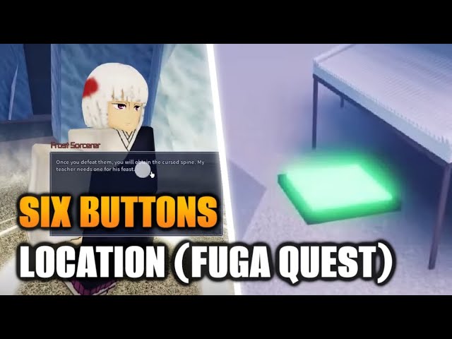 (JUJUTSU INFINITE) All The 6 Buttons Location For Fuga Quest, Frost Sorcerer Quest, Snow Fortress