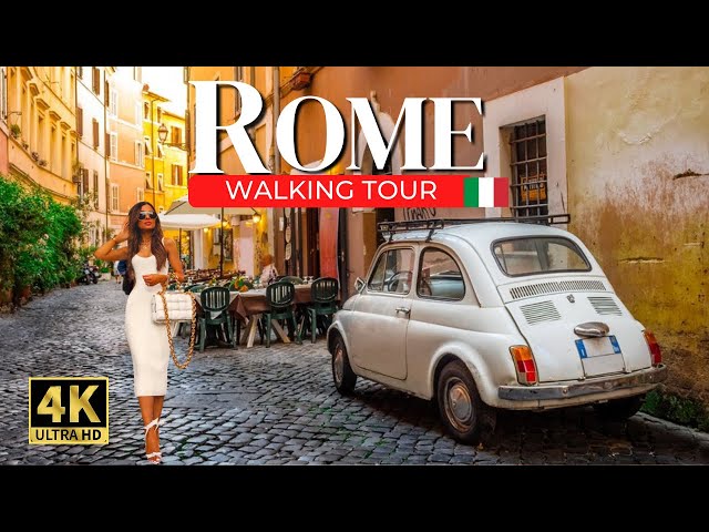 ROME 4k Walking Tour 🇮🇹 18 Amazing places to visit and Hidden Gems