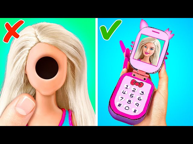 Where Is Barbie's Face Hidden? 😱 *How To Build Miniature Pink Barbie Dream House"