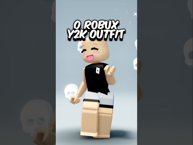 0 ROBUX Y2K OUTFIT #roblox #robux #shorts