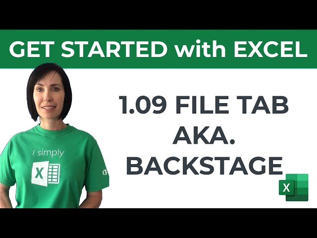 Excel for Beginners - Discover the Hidden Treasures in the File Tab