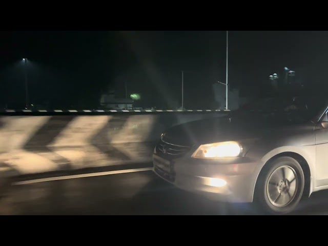 Honda Accord Night Drive in Highway Outside POV