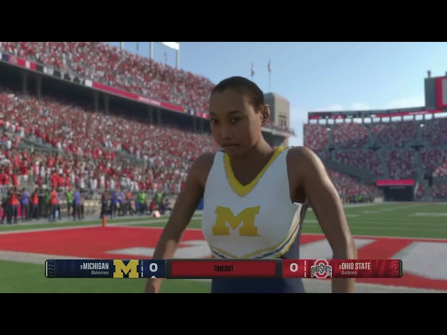 COLLEGE FOOTBALL 25 9 MICHIGAN WOLVERINES VS 2 OHIO STATE BUCKEYES PLAYSTATION 5 GAMEPLAY