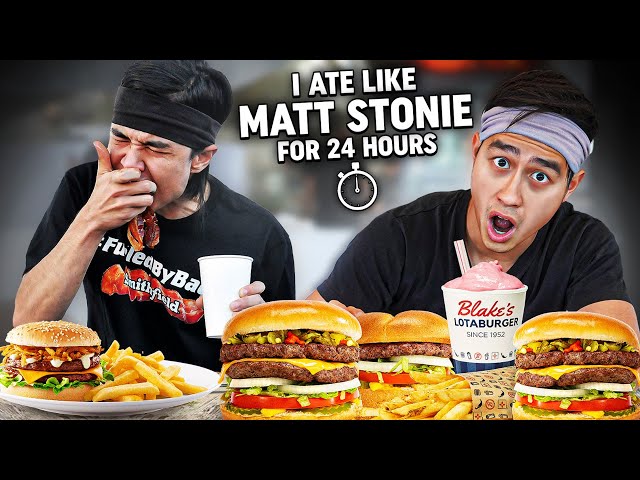 I Ate Like Matt Stonie for 24 Hours Straight