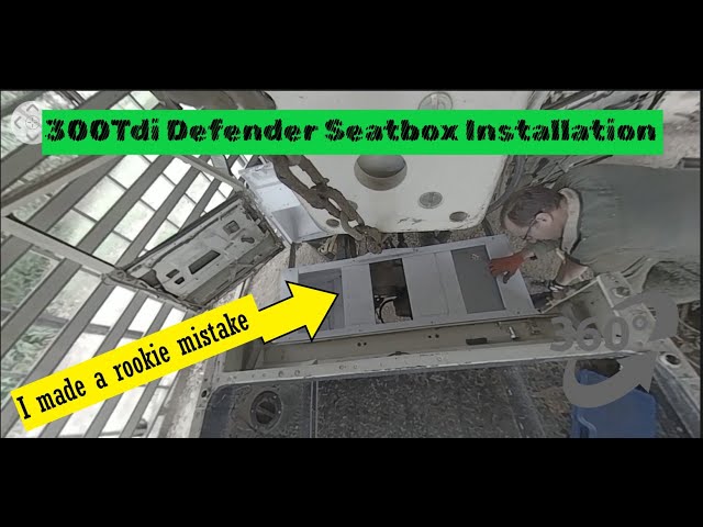 (Ep 002) LandRover defender seat box install. Spot the mistake