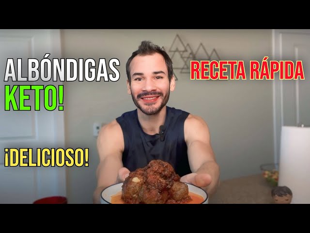 Albóndigas Keto Rellenas de Queso | Receta Baja en Carbohidratos Fácil y Deliciosa