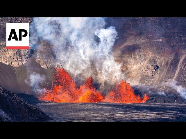 Stunning videos show Hawaii's Kilauea volcano erupting