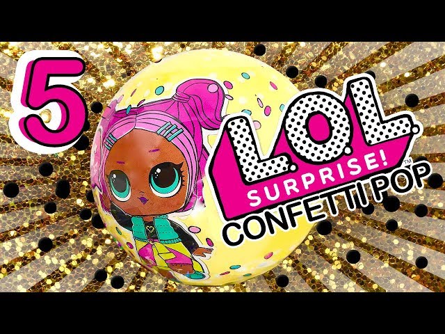 LOL Surprise Confetti Pop Video Countdown 5 Ultra Rare Doll Glitterati Madame Queen Tinkle or Cry