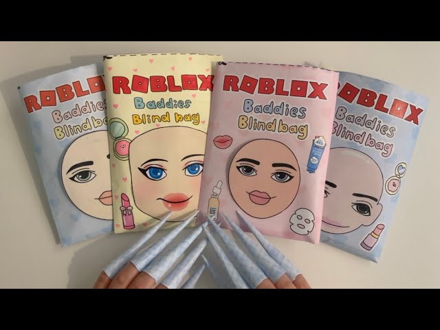 [☁️Paper diy☁️] 로블록스 스킨케어 블라인드백 Roblox Skincare Baddie Blindbag 🔇no music Compilation ASMR Tutorial