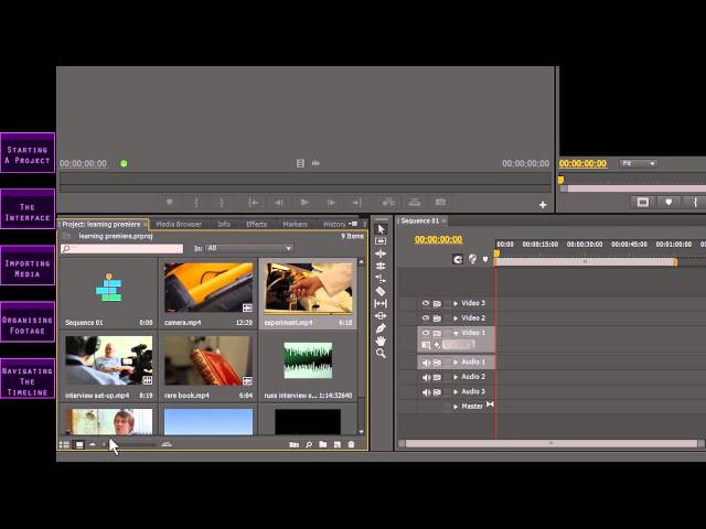 How to Edit Using Adobe Premiere Pro CS6 - Part 1