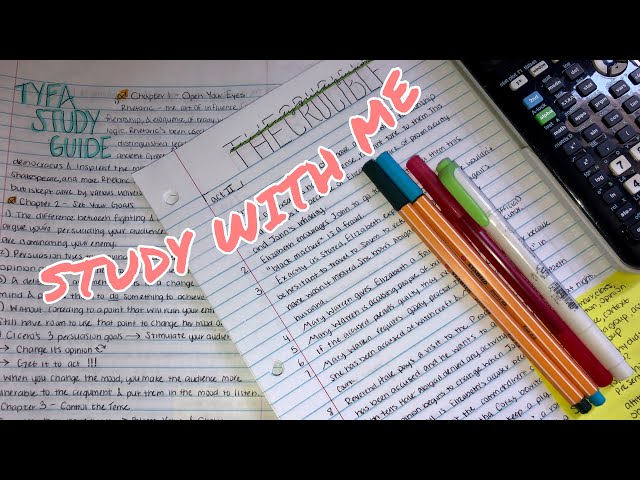 STUDY WITH ME | productive study tips