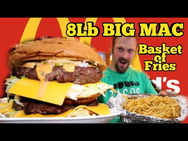 Super Big Mac Challenge |McDonald's | Giantfoods |ManvFood | Iconic | 8lbs