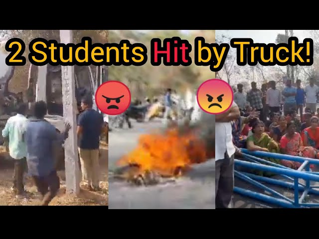 Two Students Injured in Horrific Accident in Shamirpet: Villagers Protest for Justice!