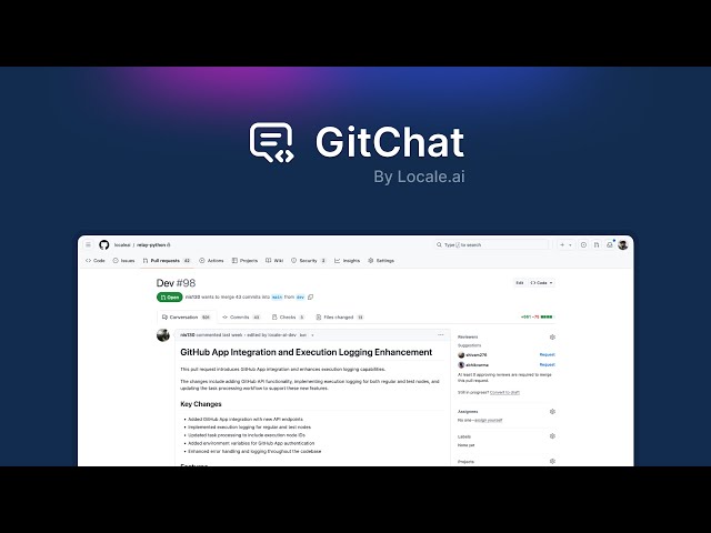 GitChat - AI-Powered PR Summaries and Chat