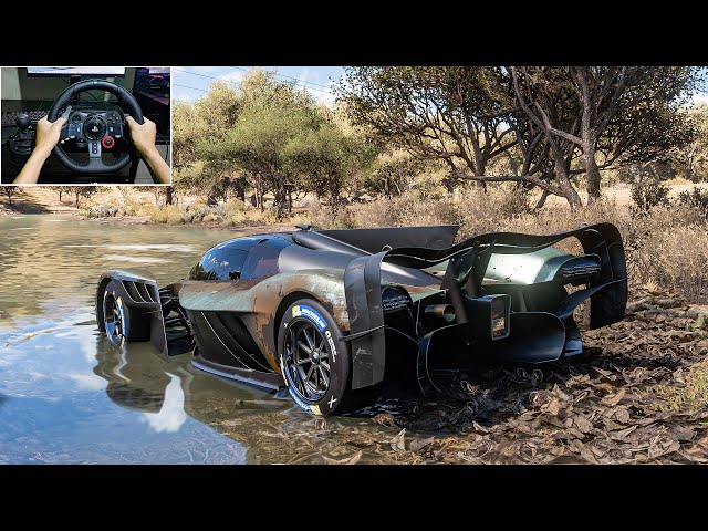 Rebuilding Aston Martin Valkyrie AMR PRO 2022 Forza Horizon 5 Logitech G29 Stering Wheel Gameplay