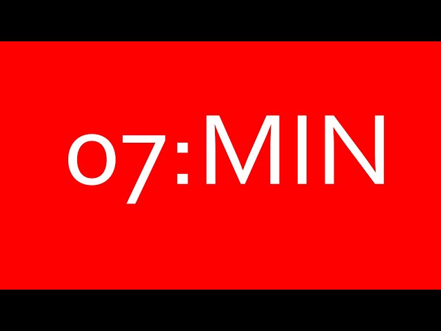 7 Minutes Red Screen 4K