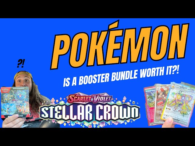 OPENING POKÉMON PACKS from a Stellar Crown Booster Bundle! WAS IT WORTH IT?