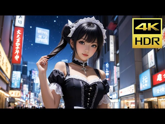 Akihabara Electric Town and Maid Cafes - 4K HDR