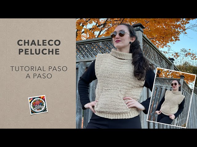 Chaleco Peluche a crochet 🧶 | Tutorial paso a paso