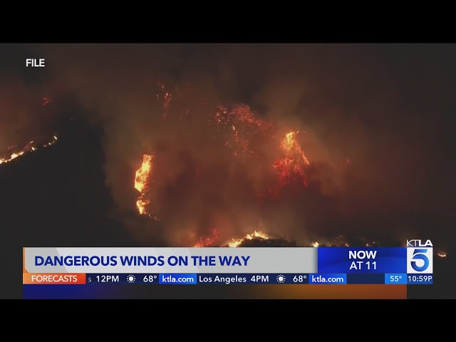 Dangerous Santa Ana winds hit Southern California