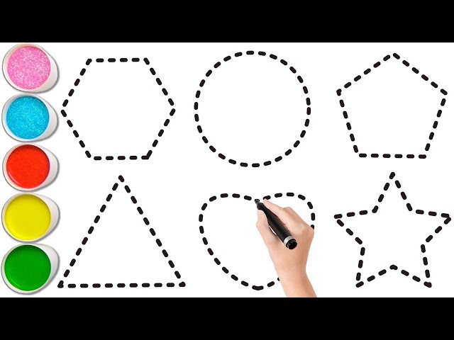 Shapes song for kids, Learn 2d shapes, colors for toddlers | Preschool Learning part - 1033