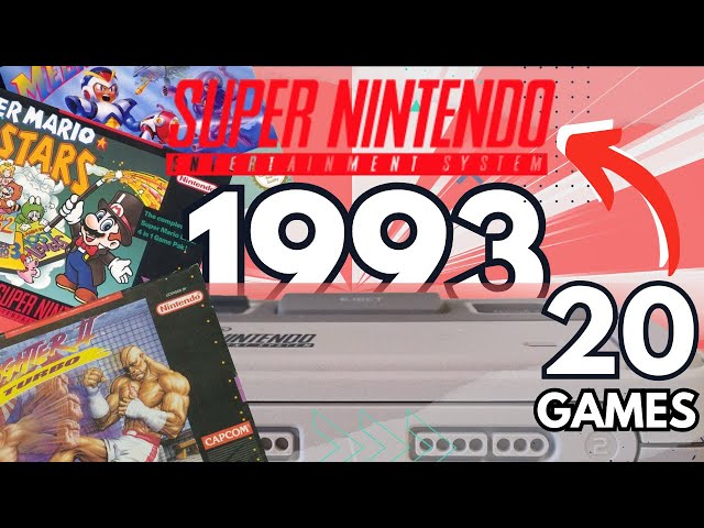 20 🟢🔵🟡🔴 SNES games released in 📆 1993 | The BEST releases EVER❓