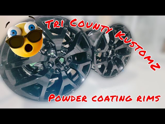 DIY: Powder coat Rims Gloss Black like a Boss (Tutorial) Tri county KustomZ