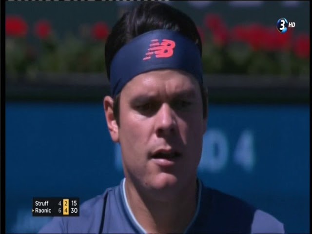 Indian Wells 19 4R Raonic Struff R1