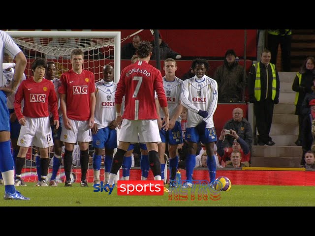 Cristiano Ronaldo's incredible free-kick for Manchester United against Portsmouth