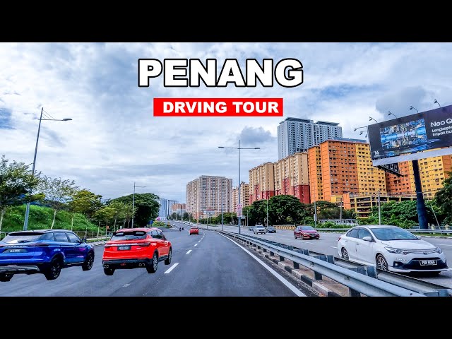 🇲🇾8K - Driving In Malaysia | George Town To Penang Airport 🚘🏙️