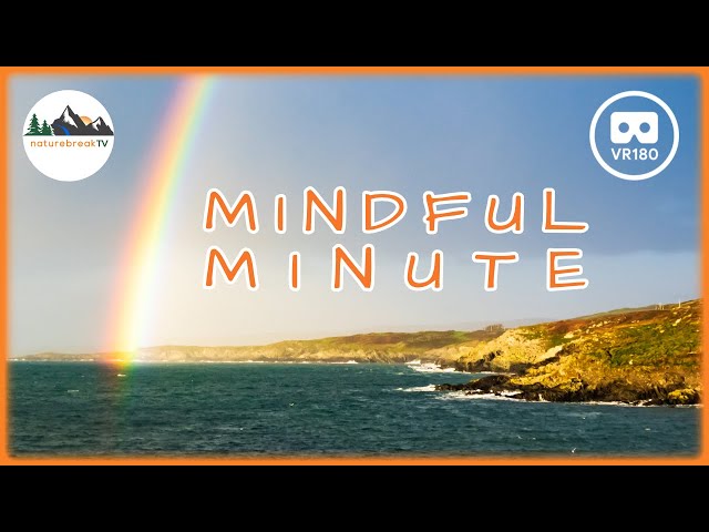 RAINBOW 🌈  over toe head beach 😌 BEAUTIFUL VR180 nature meditation